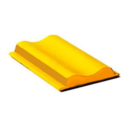 Pexco Llc Pexco Rigid Temporary Raised Pavement Marker W/ Adhesive, 2-Way, Yellow - Pkg Qty 200 8002689220